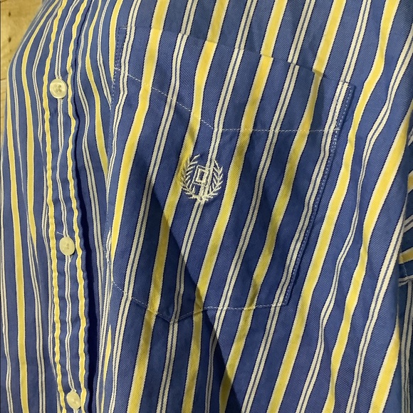 Men’s CHAPS size XL button down striped long sleeve - Picture 3 of 4